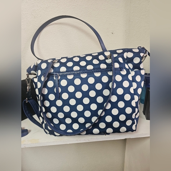 KATE SPADE JAE SEASIDE DOT BABY DIAPER NYLON BAG WKR00301 BLUE - Picture 4 of 9